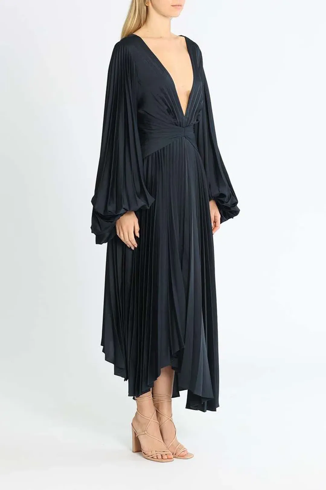 Acler Palms Dress Navy Size 8 for rent on The Volte - main image