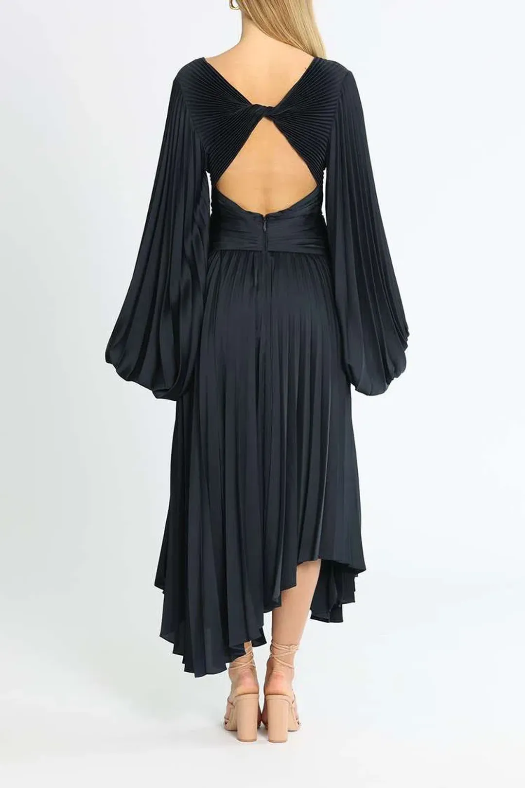 Acler Palms Dress Navy Size 8 for rent on The Volte - main image