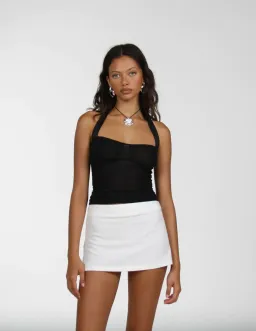 Amelie Teje Midnight Curfew Mesh Bustier Black Size S/Au 8 for rent on The Volte - image 4