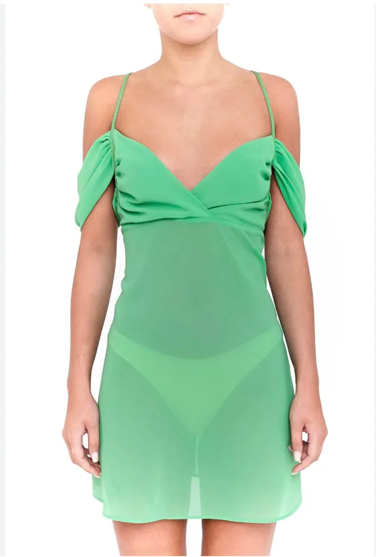 Bamba Swim Medusa Dress Green Size 8 for rent on The Volte - main image