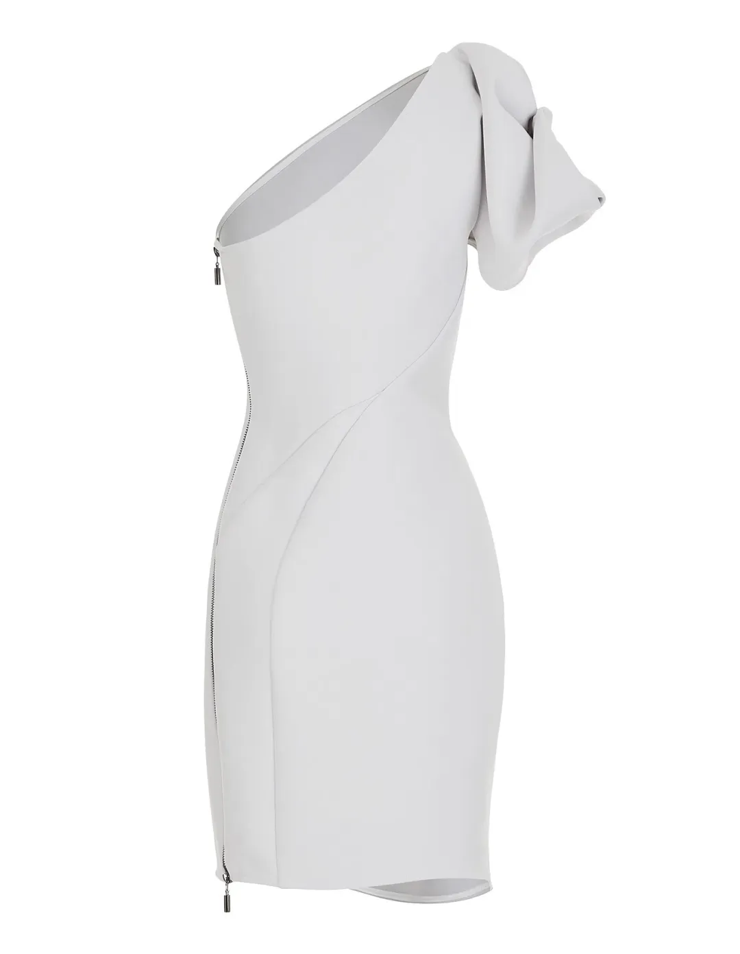 Maticevski Mimicry Grey Mini Dress Grey Size 10 for rent on The Volte - main image