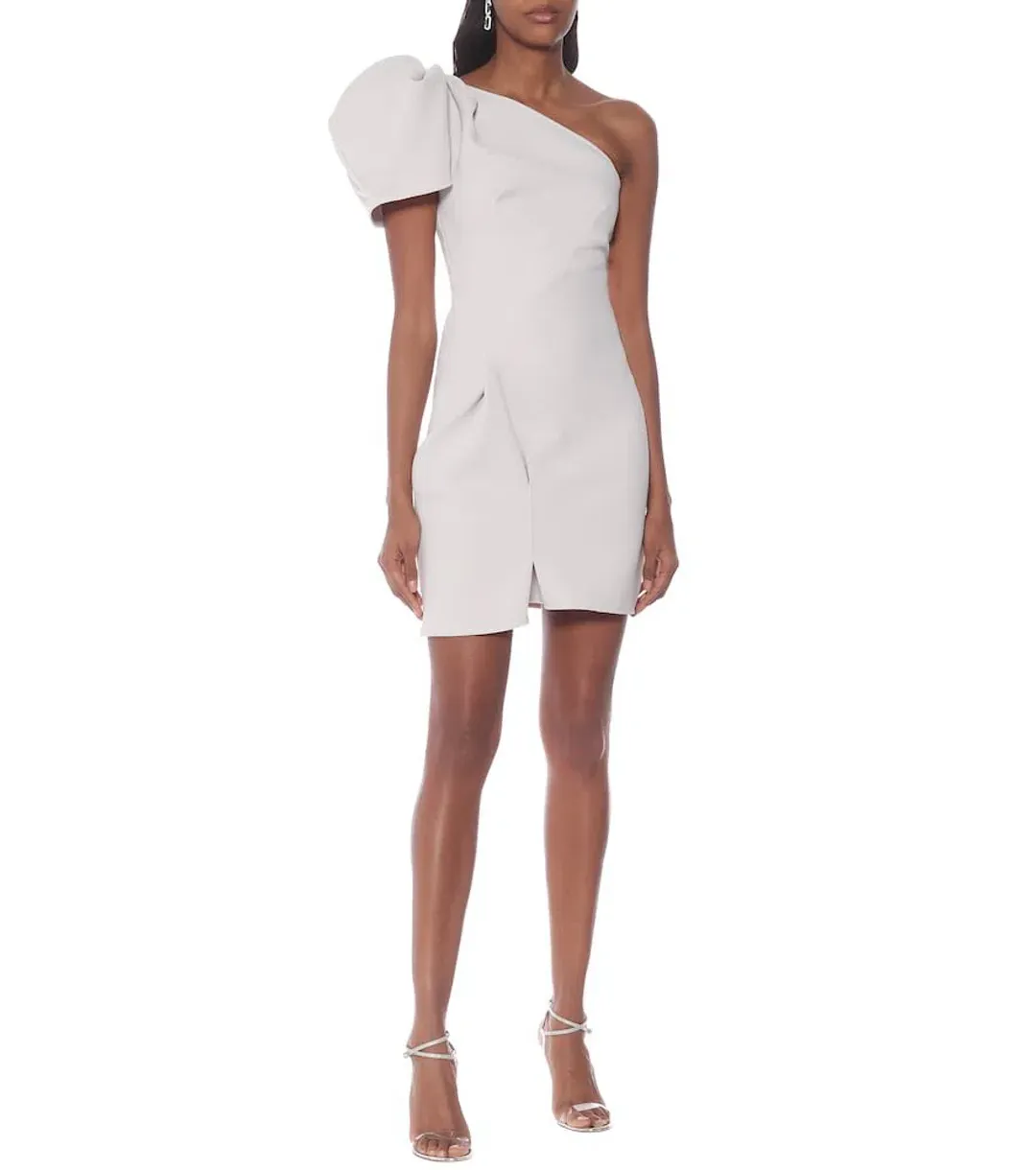 Maticevski Mimicry Grey Mini Dress Grey Size 10 for rent on The Volte - main image