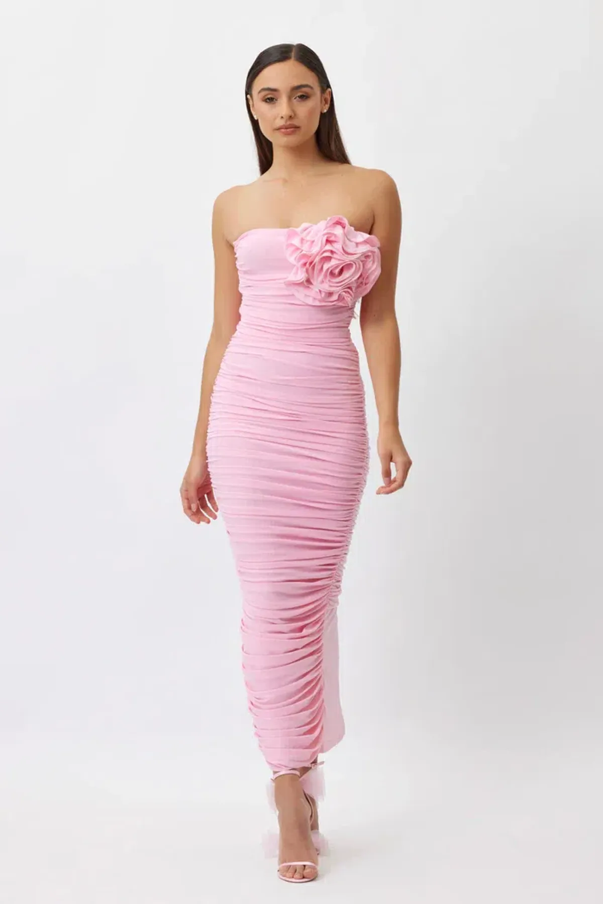 Bianca and Bridgette Tara Dress Pink Size 8 for rent on The Volte - main image