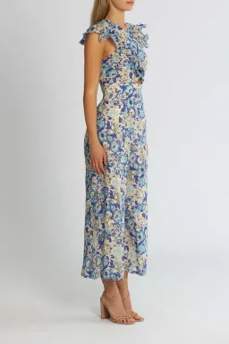 Alice McCall Frida Jumpsuit Sapphire Blue Print Size 12 for rent on The Volte - image 2
