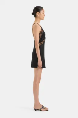 Sir the Label Aries Mini Slip Dress Black Size 1 /AU 8 for rent on The Volte - image 2
