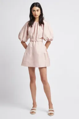 Aje Psychedelia Mini Dress Blush Size 6 for rent on The Volte - image 1