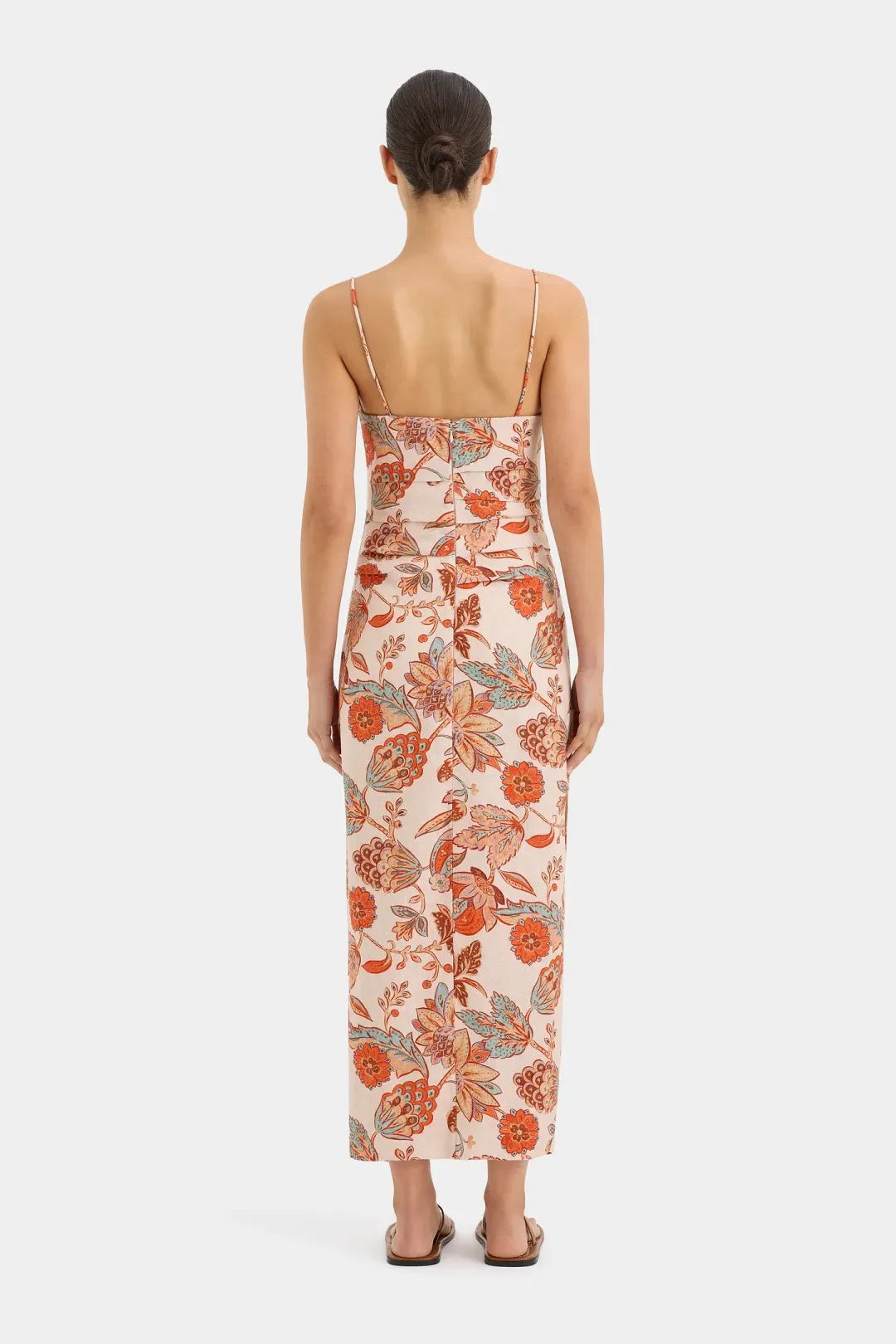 Sir The Label Noemi Balconette Midi Dress Floral Size 10 for rent on The Volte - main image