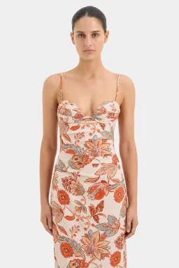 Sir The Label Noemi Balconette Midi Dress Floral Size 10 for rent on The Volte - image 2