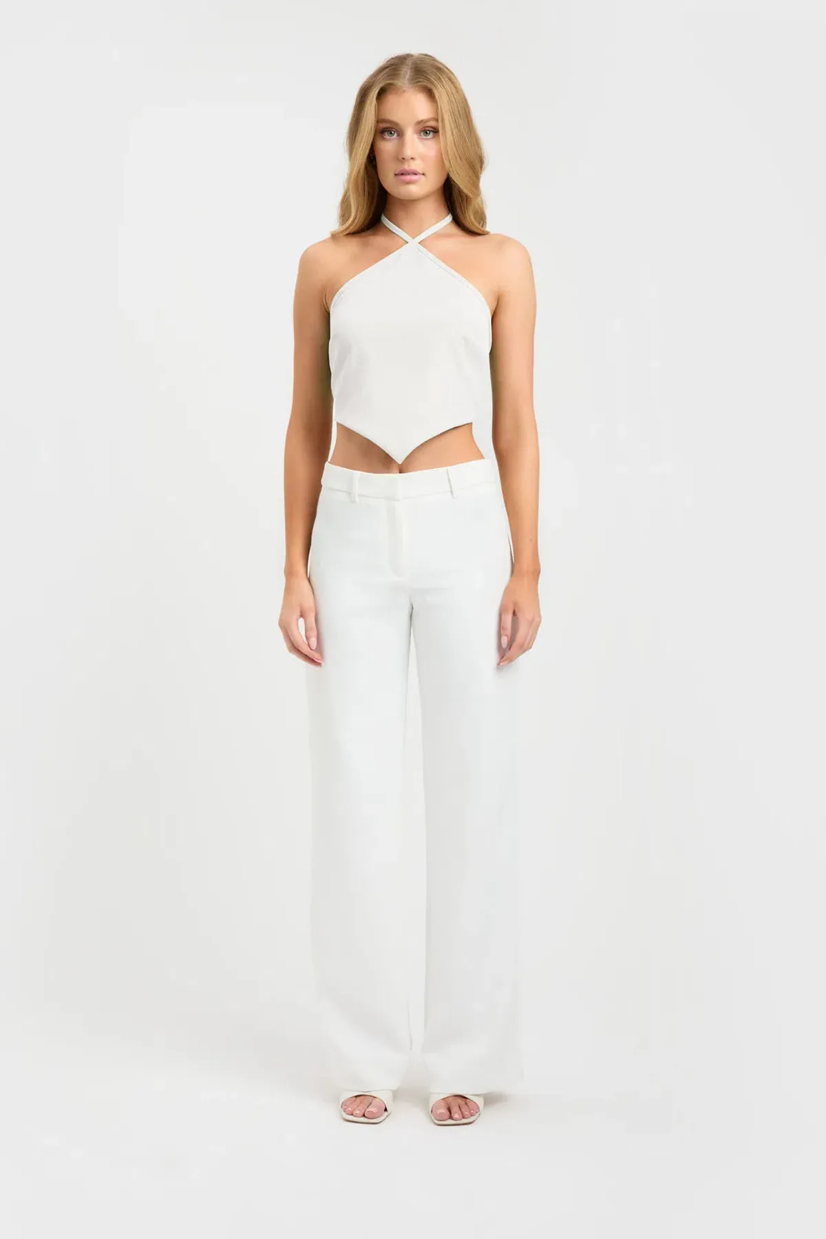 Kookai Ariel Triangle Top White Size 6 for rent on The Volte - main image