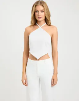Kookai Ariel Triangle Top White Size 6 for rent on The Volte - image 2
