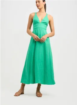 Kookai Tahiti Vee Dress Island Green Size 8 for rent on The Volte - image 1