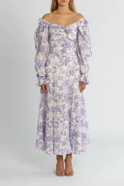 Alice McCall Mary Anne Midi Dress in Lavender Floral Size 14 for rent on The Volte - image 1