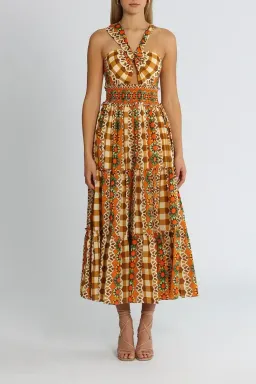 Alice McCall Clara Midi Dress in Multi Size 8 for rent on The Volte - image 1