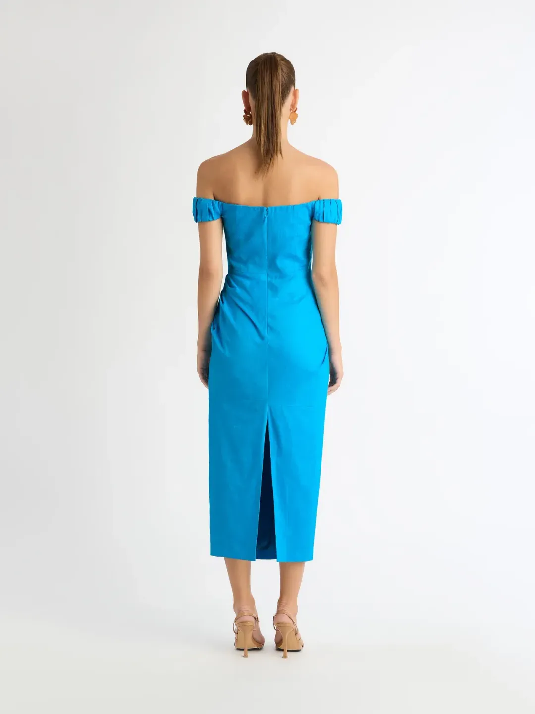 Sheike Audrey Midi Dress Blue Size 12 for rent on The Volte - main image