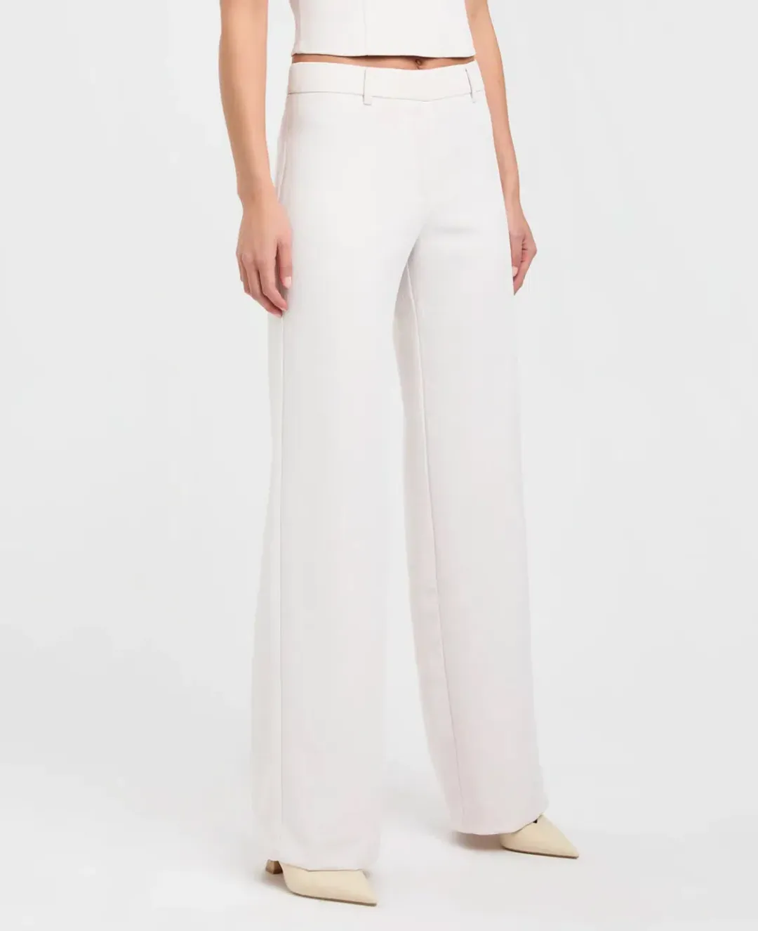 Kookai Ariel Low Rise Pant White Sand Size 36 / AU 8 for rent on The Volte - main image