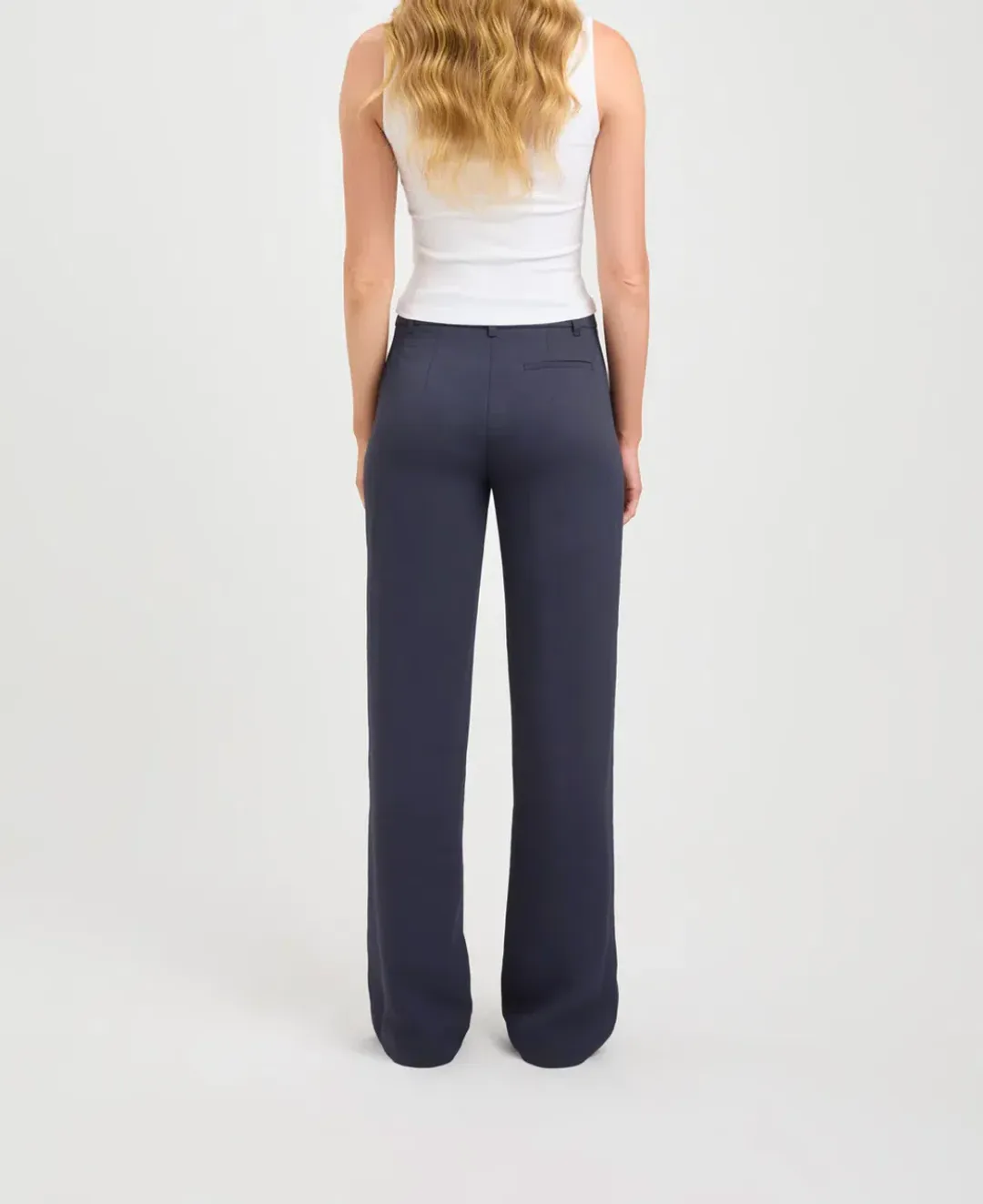 Kookai Oyster Suit Pant Navy Size 8 for rent on The Volte - main image