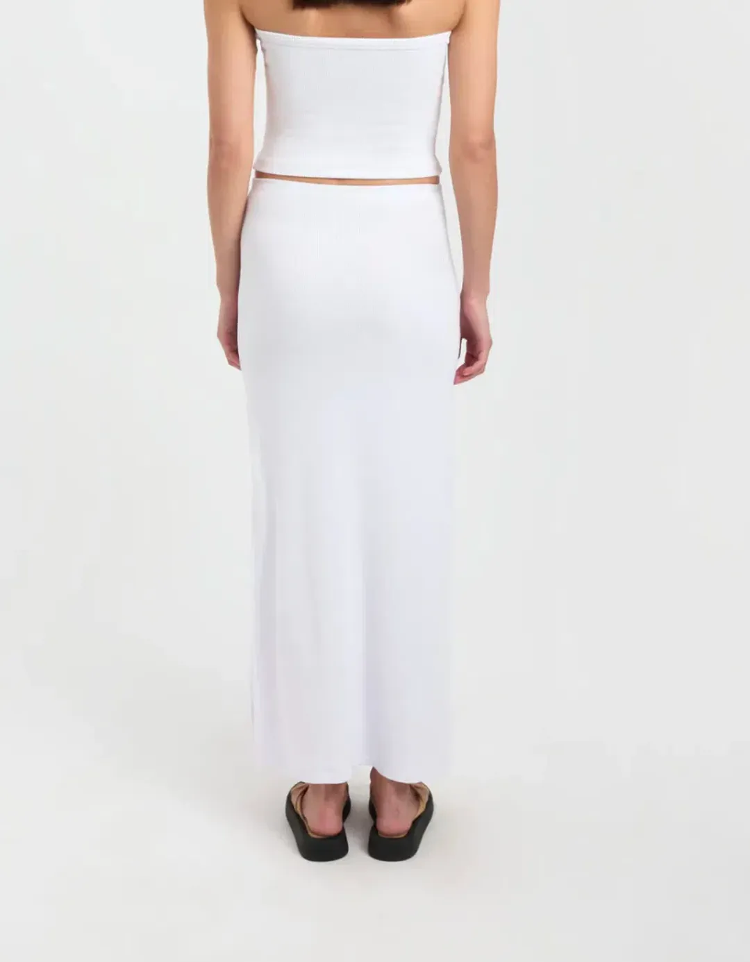 Kookai Bodhi Low Rise Maxi Skirt White Size 34 / AU 6 for rent on The Volte - main image