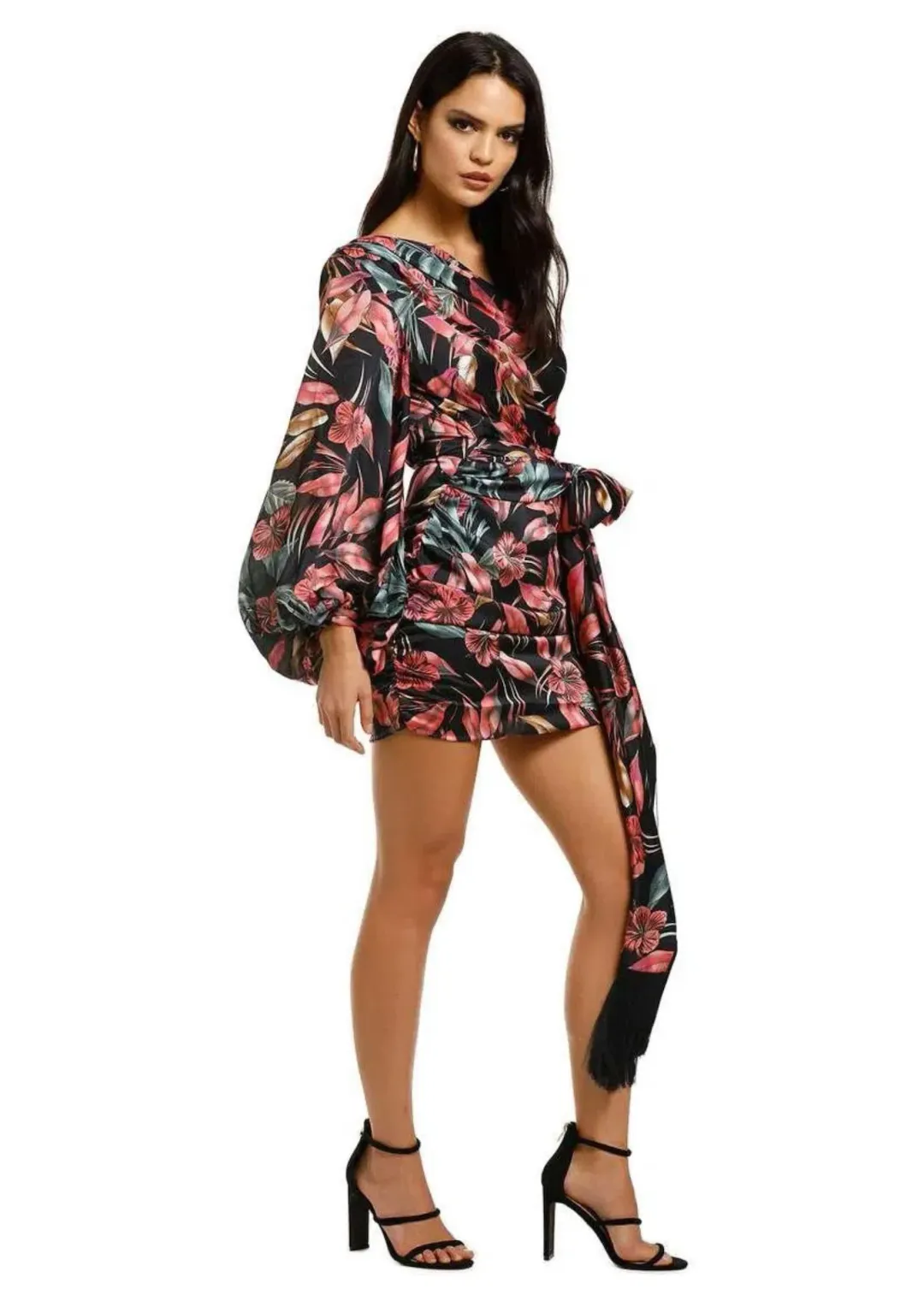 Bronx and Banco Flamingo Mini Dress Multi Floral Size 8 for rent on The Volte - main image