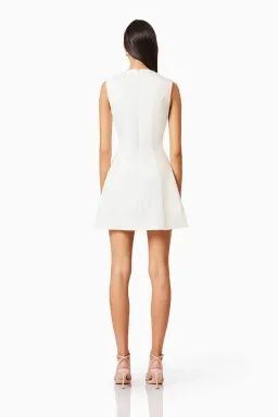 Elliat - Buttercup Embroidered Mini Dress in Ivory - Size M (10) for rent on The Volte - image 4