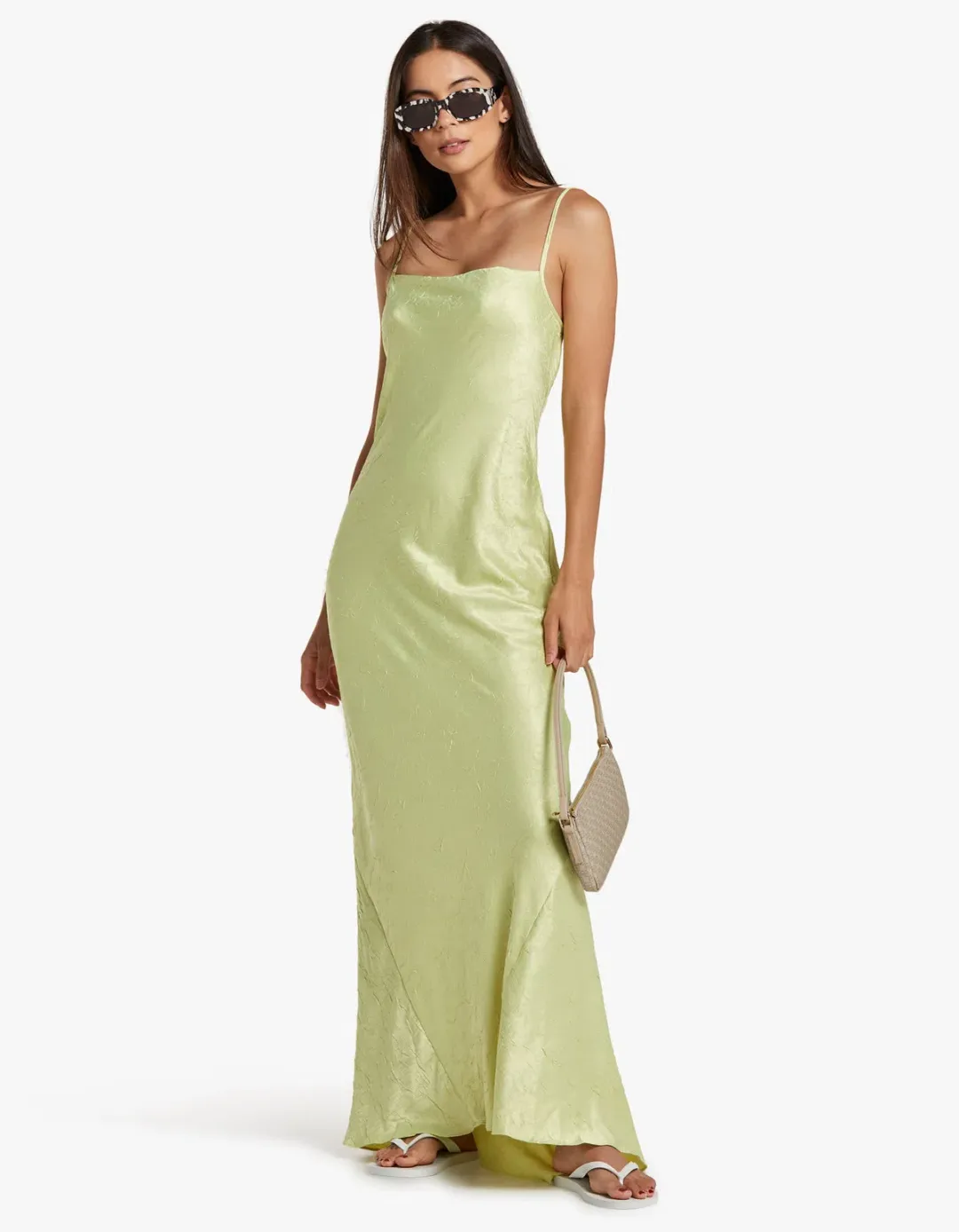 Bec & Bridge Lani Maxi Dress Green Size 10 for rent on The Volte - main image