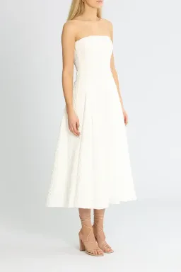 By Johnny Carrie Strapless Dress in White Size 12 for rent on The Volte - image 2