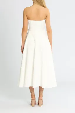 By Johnny Carrie Strapless Dress in White Size 8 for rent on The Volte - image 4