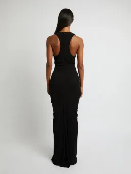 Christopher Esber Vivenda Drapé Front Dress Black Size 8 for rent on The Volte - image 2