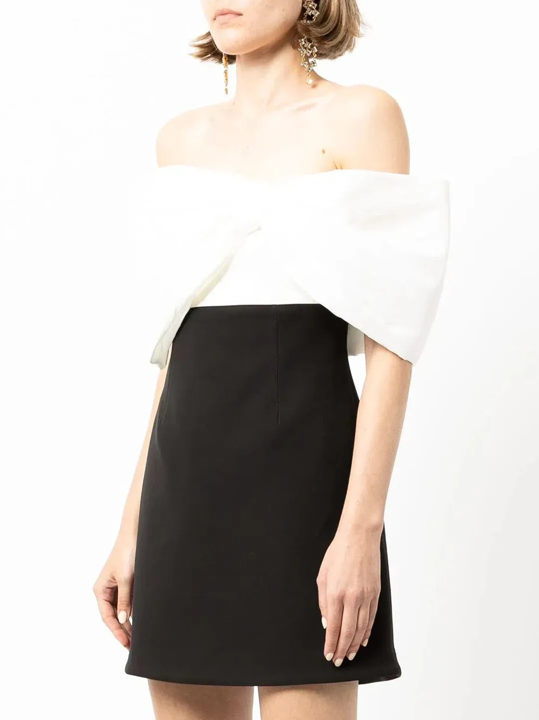 Rachel Gilbert Kace Mini Dress Black Size 12 for rent on The Volte - main image