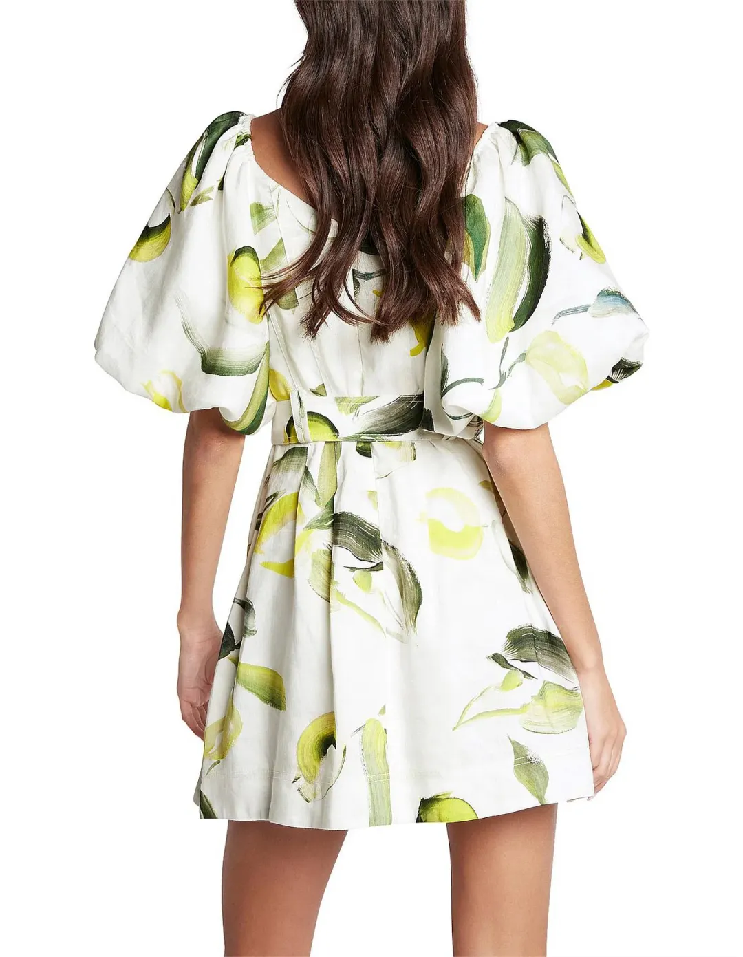 Aje Zest Mini Dress Tropical Lime Size 8  for rent on The Volte - main image