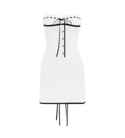 With Jean Sabrin Dress White Embroidery Size 8 for rent on The Volte - image 1