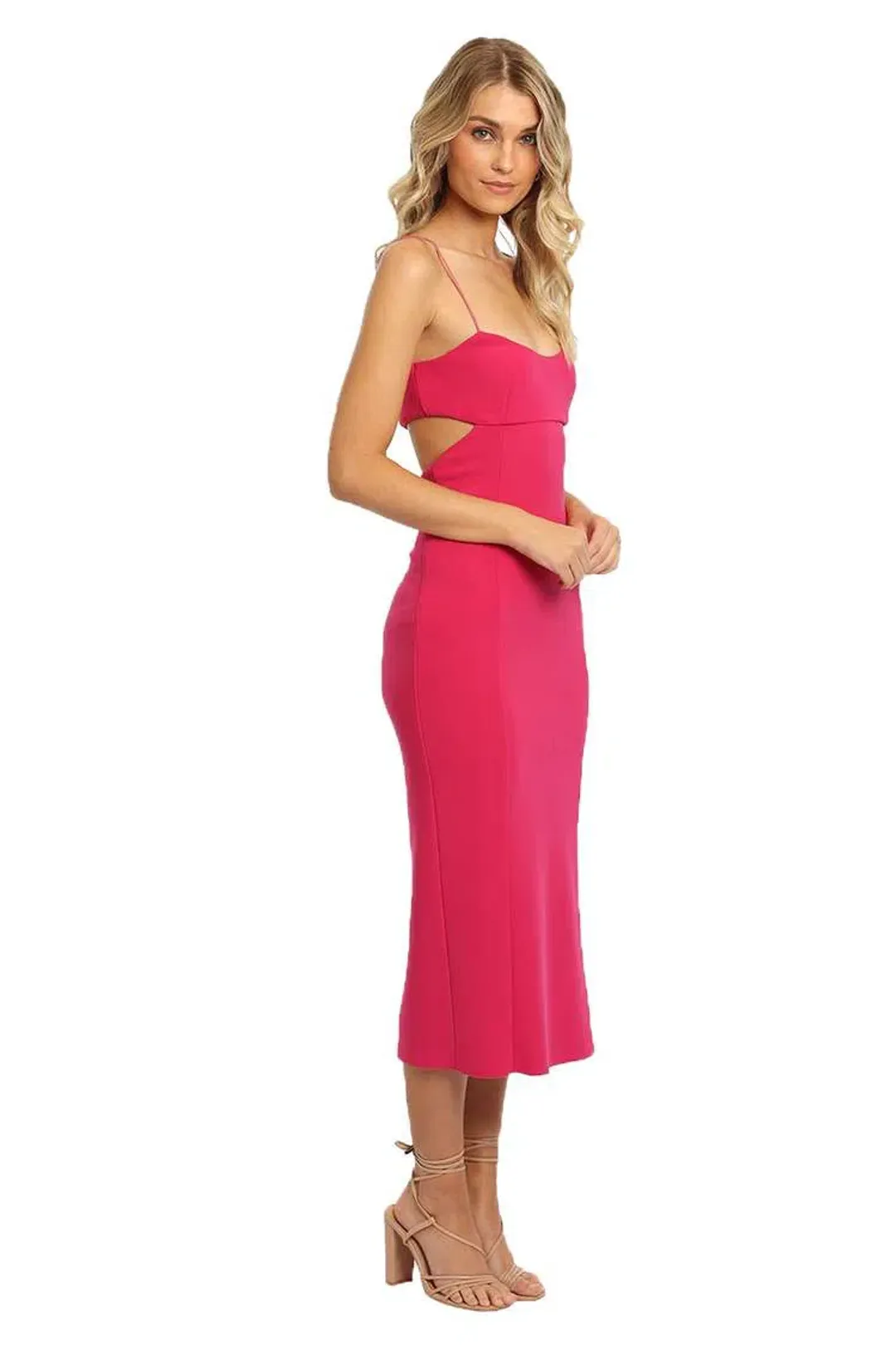 Bec & Bridge Amelie Panel Dress Pink Size 8 for rent on The Volte - main image