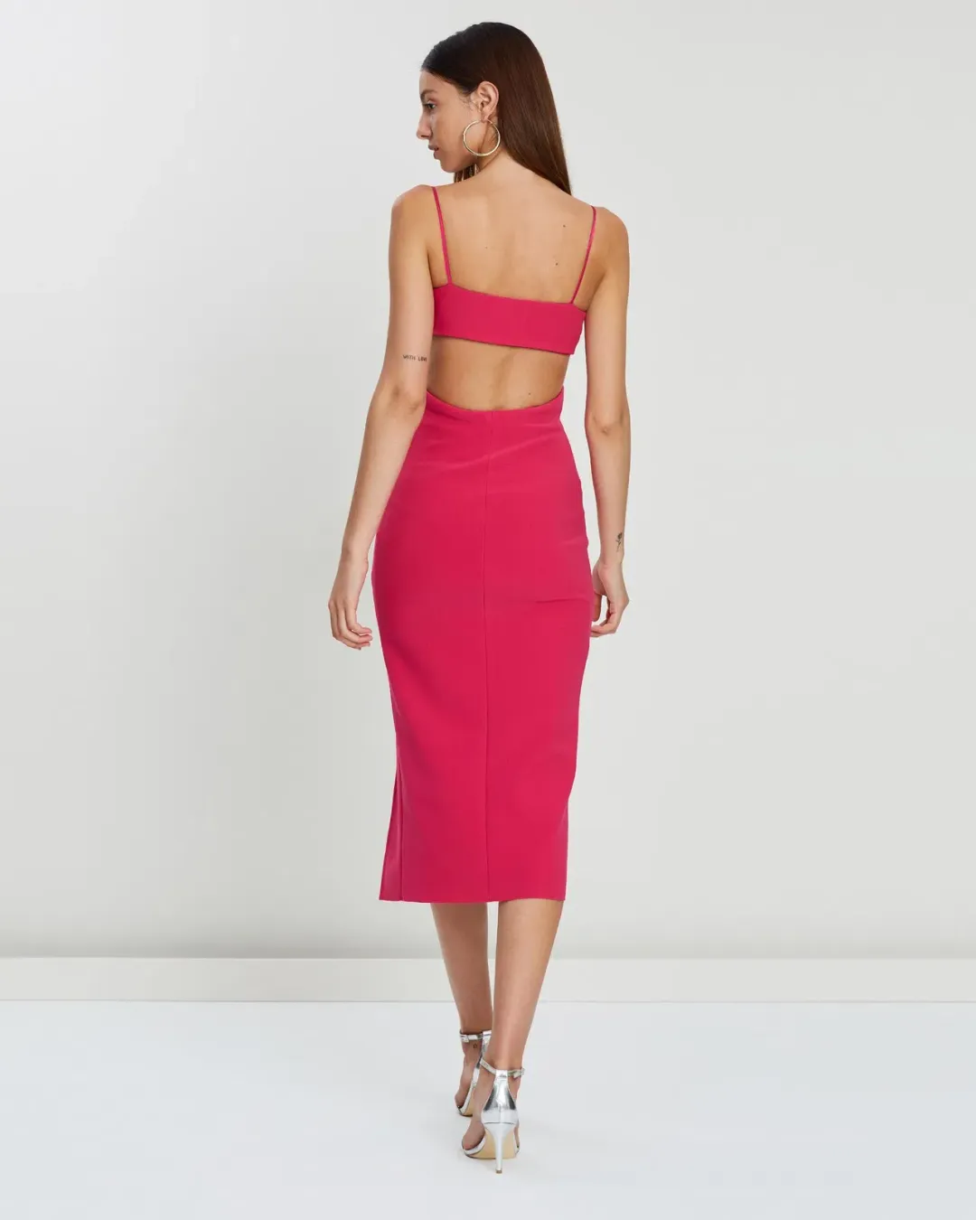 Bec & Bridge Amelie Panel Dress Pink Size 8 for rent on The Volte - main image