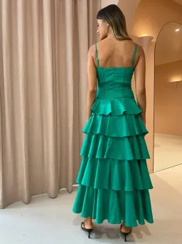 Issy Hope Floats Dress In Jade Green Size 12 for rent on The Volte - image 3
