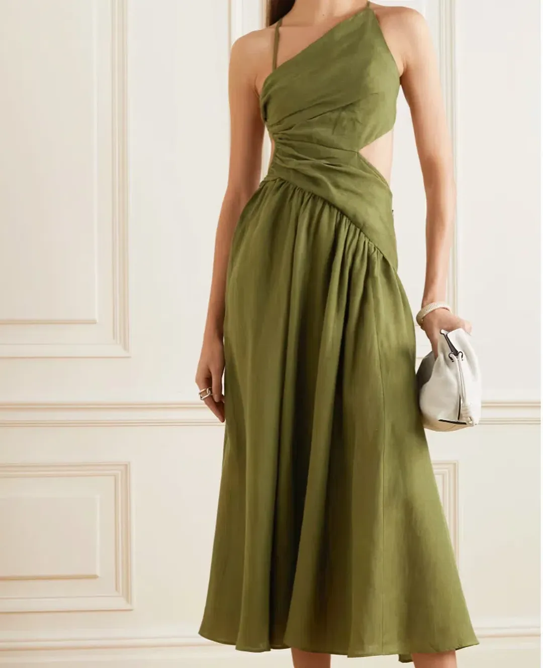 Zimmermann Asymmetrical Midi Dress Size 8 for rent on The Volte - main image