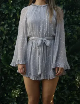Zimmermann Stranded Playsuit Grey Size 8 for rent on The Volte - image 1