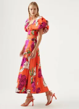 Aje Marcel Top & Lewis Skirt Floral Size 12/10 for rent on The Volte - image 3