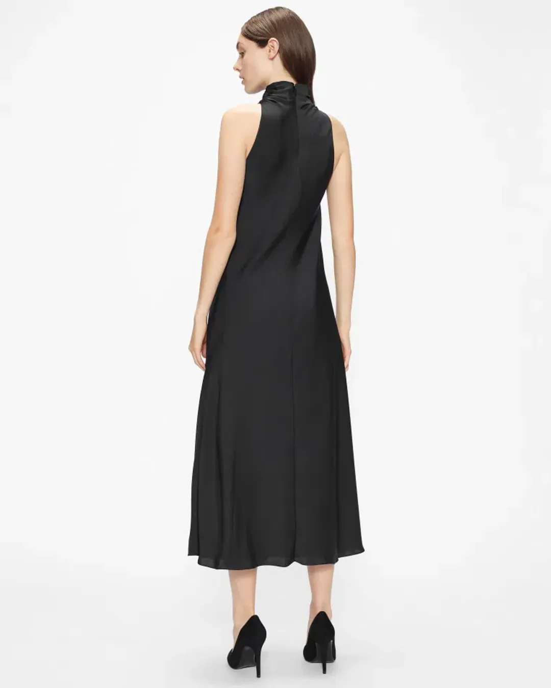 Ted Baker Joiya Cowl Neck Dress Black Size 2/AU 8 for rent on The Volte - main image