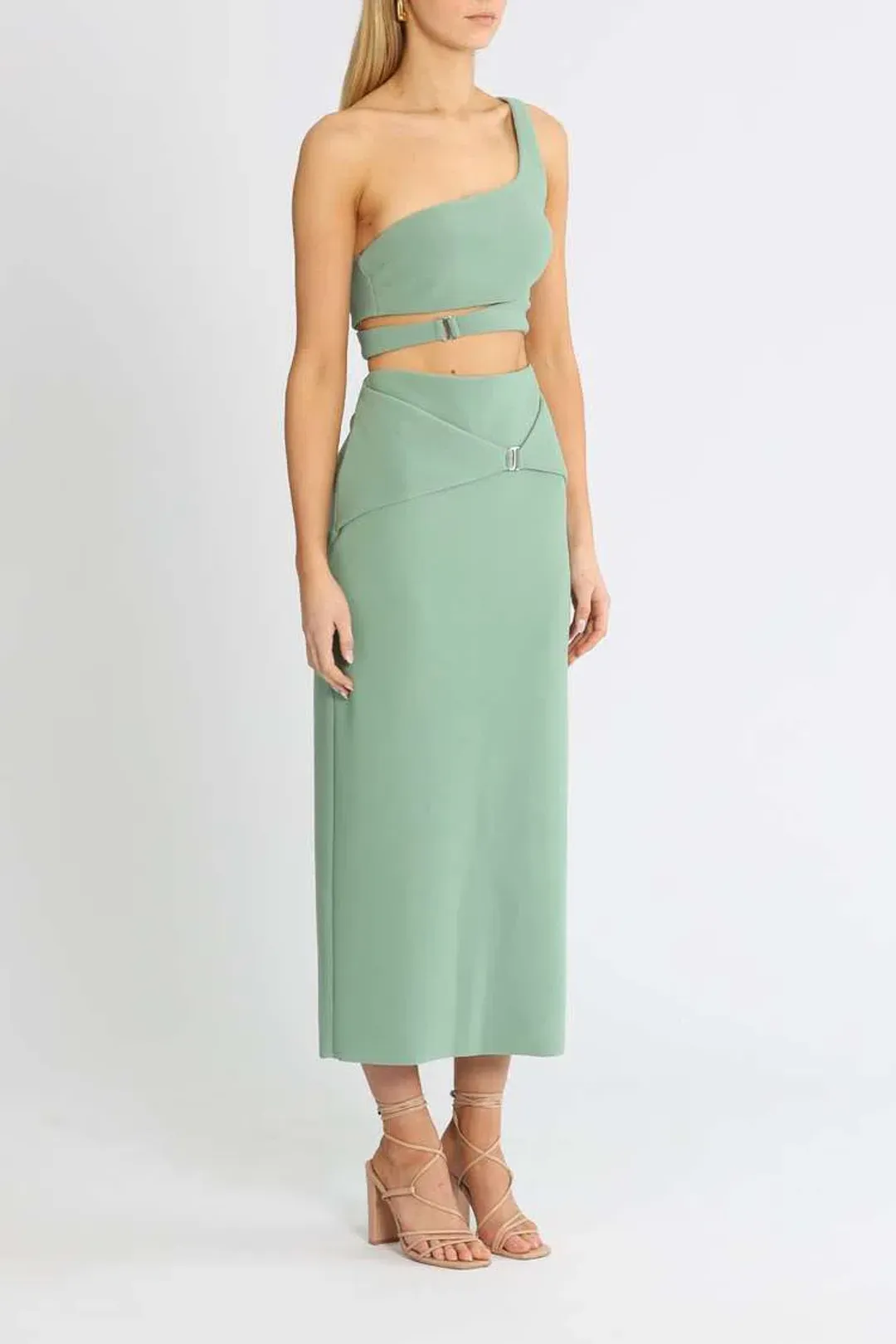 Bec and Bridge Ivy Crop and Skirt Set Green Size 10 for rent on The Volte - main image