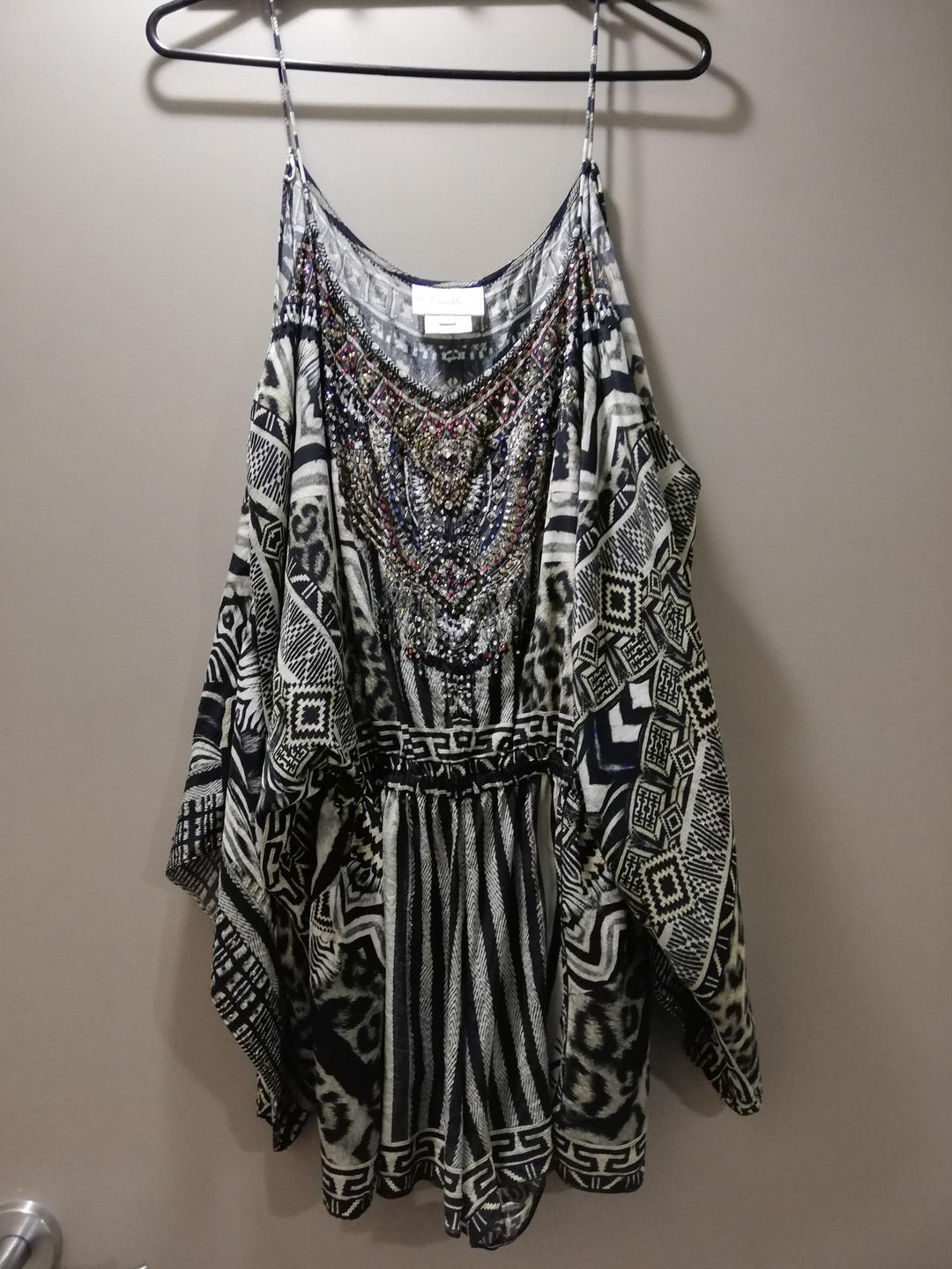 Camilla Tribal Theory Drop Shoulder Playsuit for rent on The Volte - main image