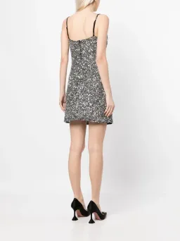 Rachel Gilbert Corrie Mini Dress Silver Size 1 / AU 8 for rent on The Volte - image 3