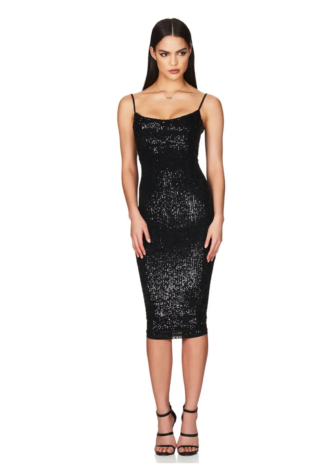 Nookie Lovers Midi Dress Black Size 8 for rent on The Volte - main image