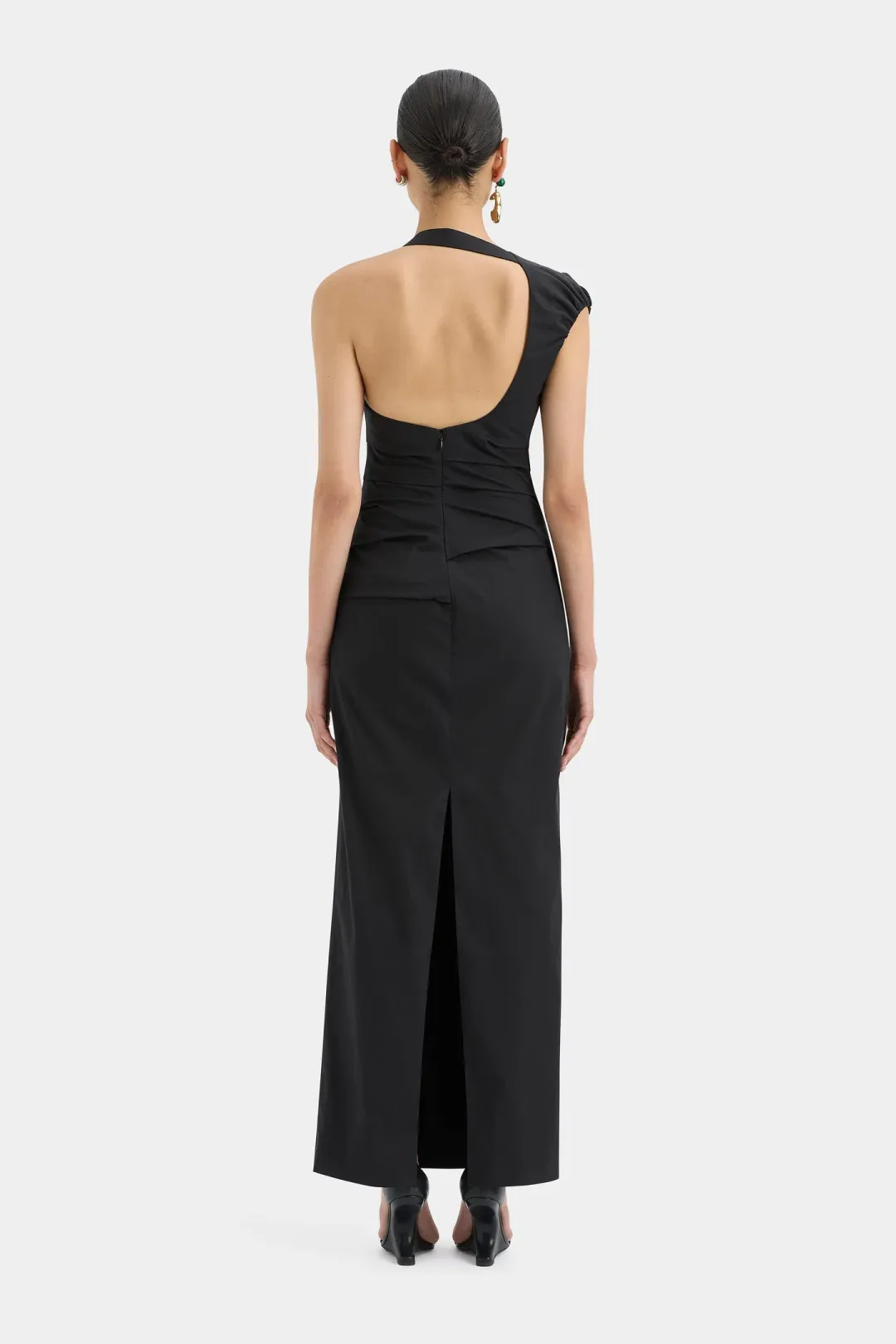 Sir the Label Giacomo Gathered Gown Black Size 10 for rent on The Volte - main image