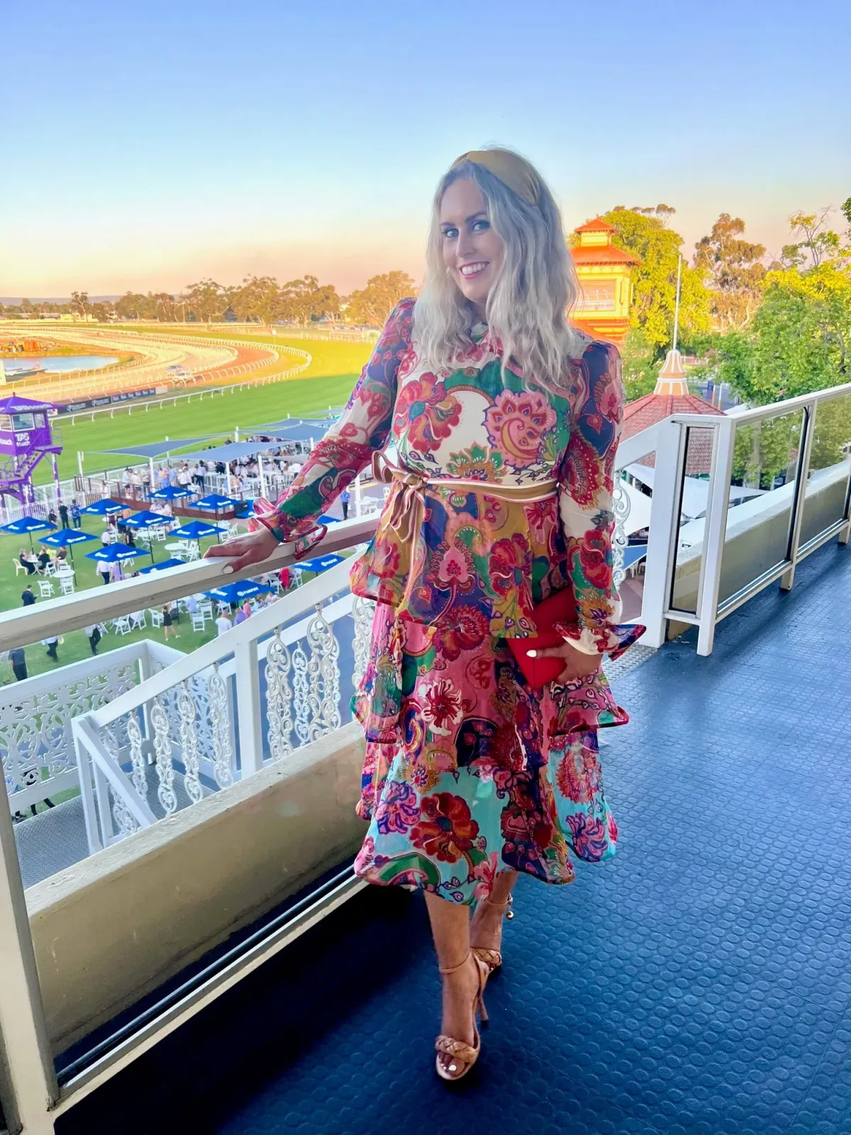 Zimmermann The Lovestruck Flounce Cotton-silk Midi Dress Mixed Paisley Floral Size 3/Au 14 for rent on The Volte - main image