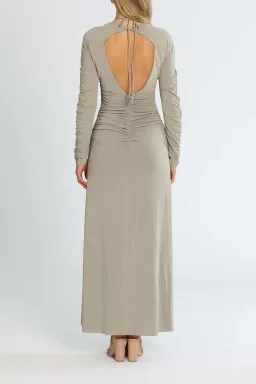 Bec and Bridge Adaline Long Sleeve Maxi Dress Grey Size 12 for rent on The Volte - image 3