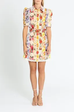 Zimmermann Wonderland Shirt Dress Multi Size 10 AU for rent on The Volte - image 1