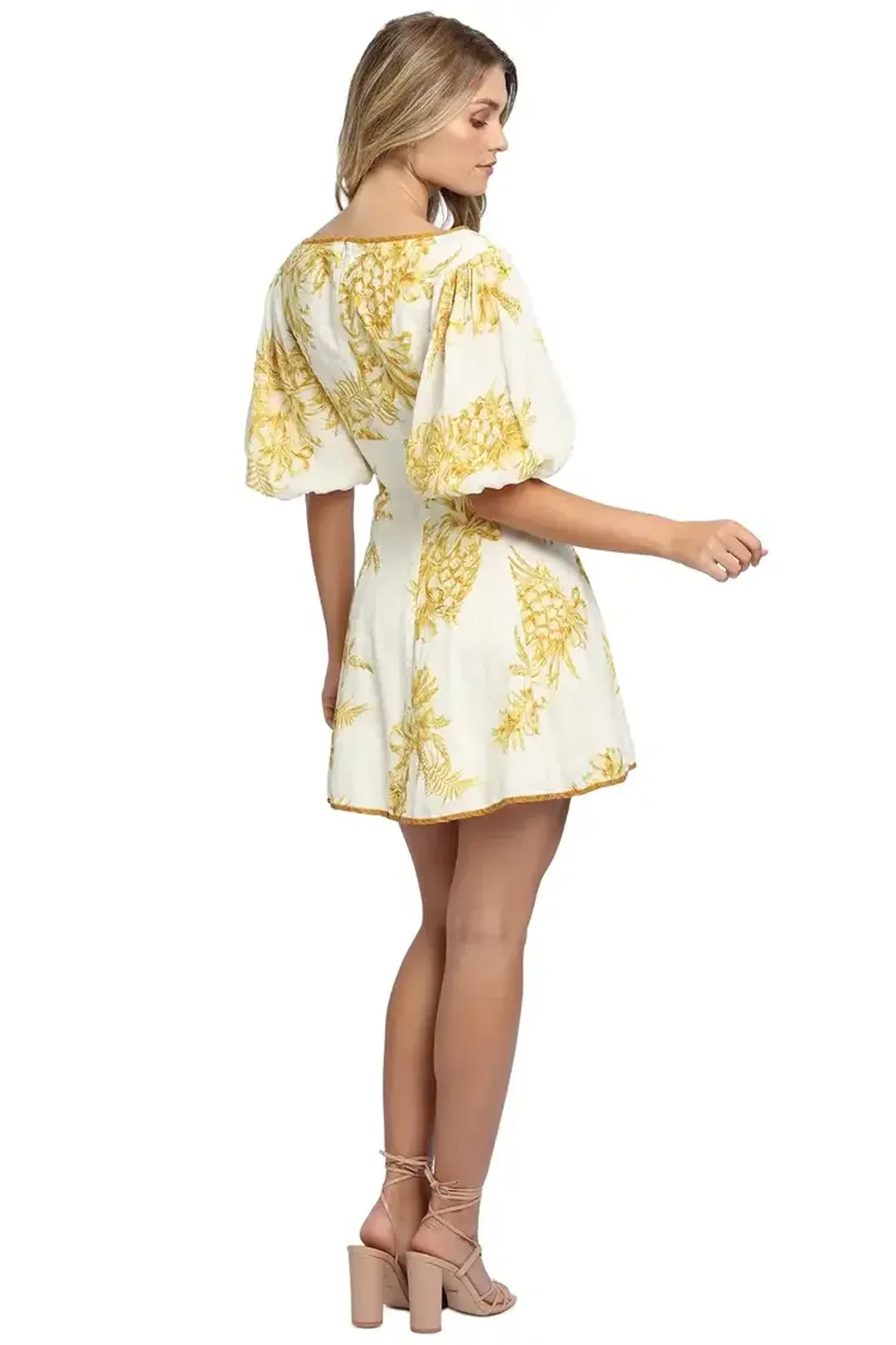 Zimmermann Empire Mini Dress White Size 14 AU for rent on The Volte - main image