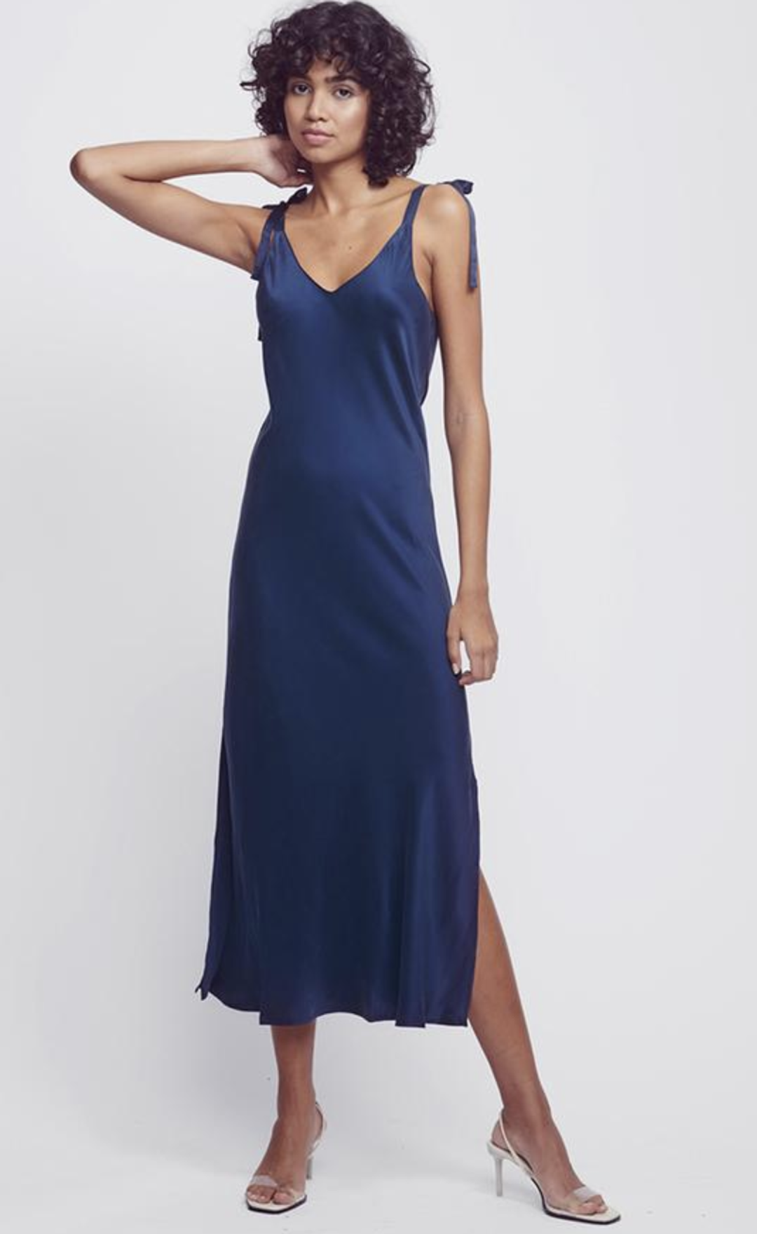 Silk Laundry NAVY tie shoulder size 12-14 for rent on The Volte - main image