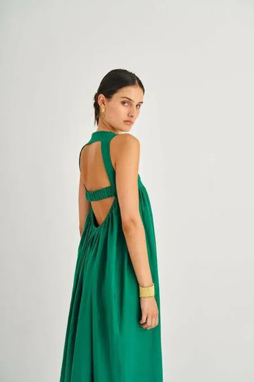 Oroton Strappy Sunset Dress Peppermint Green Size AU 6 for rent on The Volte - main image