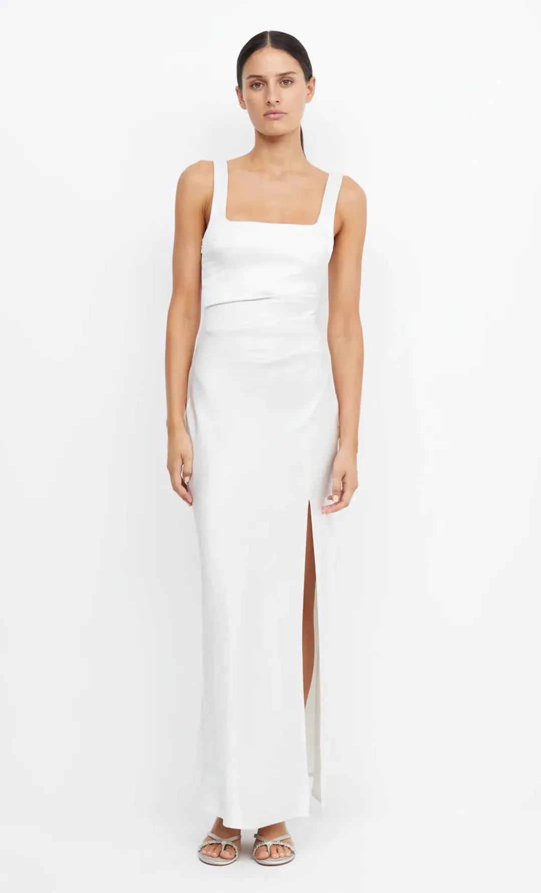 Bec & Bridge The Dreamer Square Neck Dress Ivory Size 10 for rent on The Volte - main image