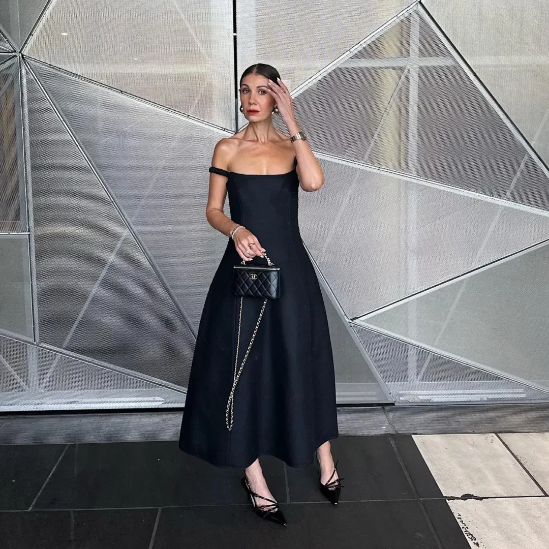 Khaite NY black midi dress  for rent on The Volte - main image